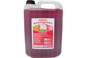 ‎AROMHUSET Himbeer-Slushkonzentrat 5 L, Mischungsverhältnis 1:5 | Slush-Eis | Crush-Eis | Wassereis | ohne künstliche Farbstoffe | für Slushie-Maker