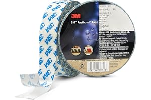 3M Fastbond Double Sided Adhesive Tape for Metals, Plastic, Glass, Wood, Water Resistant, Provides Excellent Adhesion (30mm X 20m, 1 Roll)