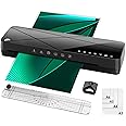 Laminator A3 Laminator Machine - Thermal Laminator 5-in-1 Hot and Cold Laminating Machine with 6 Laminating Modes and Auto-Off, Laminator with Laminating Pouches Paper Trimmer and Corner Rounder