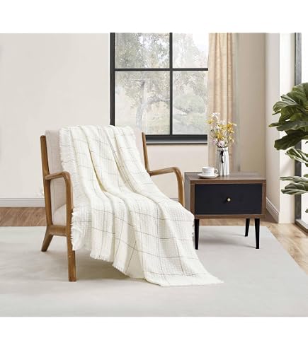 Coperta Leggera CREVENT Per Divano E Ufficio - Morbida E Traspirante, Grigio Scuro, 127x152 Cm, In Acrilico, Con Nappe, Ideale Per Primavera Ed Estate - 5