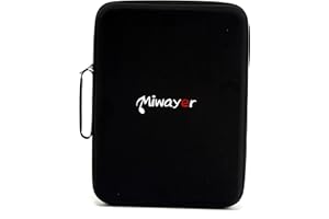 Miwayer Lyre Harp Case Waterproof Dustproof Thicken Padded Lyre Harp Storage Bag for 19 21 24 Strings Lyre Harp (Square)