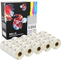 Cartridges Kingdom 11355 S0722550 (19mm x 51mm) Papier Étiquettes (500 Etiquettes par rouleau) compatible pour Dymo LabelWriter & Seiko Smart Imprimantes d'Etiquettes