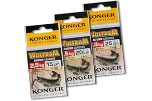 Wire Traces Leader 2.5kg Wolfram Tungsten Perch Pike Sea Soft Lure Fishing Tackle (Va01-1x2pcs 2.5kg 15cm Wire Traces Wolfram Konger)