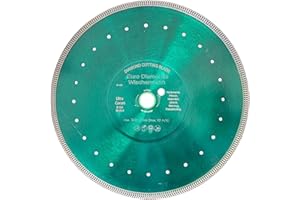 EDW - Disco da taglio diamantato professionale Super Ultra 350 mm H 25,4 mm, disco per piastrelle, extra sottile, separazione e taglio di piastrelle, ceramica, gres porcellanato, pietra naturale,