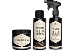 URBAN FOREST Entretien du Cuir pour Les Sports équestres I pour Le Nettoyage et l'entretien du Cuir I Set de nettoyant pour Cuir baume pour Cuir et Lotion pour Cuir I Entretien des selles Moto canapé en Cuir