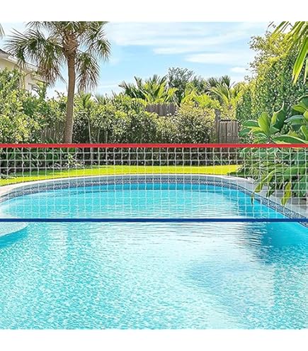 GBKDQQ: Filet De Volleyball Portable 6.1x0.76m, Facile À Installer, Compact Pour Jardin, Plage, Cour Arrière (Rouge