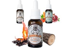 ‎MR BEAR FAMILY Mr Bear Family Bartöl Herren - Wildfire - pflegt und unterstützt Bart Wachstum - nährreiches Bartpflege Öl mit Jojoba und Argan - Bart Öl Man - Moisturizer Beard Oil for Men 30ml