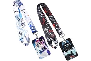 GTOTd Universe Movie Lanyard (2Pcs) with ID Badge Holder for Keys String Wallet, Space Movie Gifts Merchandise Party Supplies for Decorations Keychain Teens