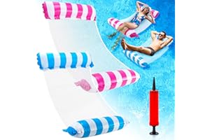 Lunriwis 2 Pack Pool Float pool inflatables,Water Hammock Inflatable Swimming pool inflatables for adults, 4-in-1Multi-Purpose Water Floating Rafts for Pool Lake Beach