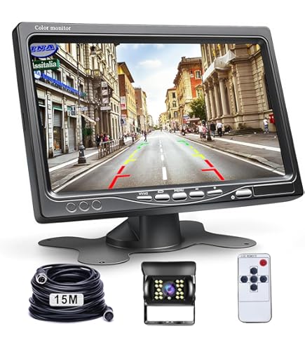 Hikity AHD Rear View Camera Kit en 7'' LCD Screen Monitor Rear View