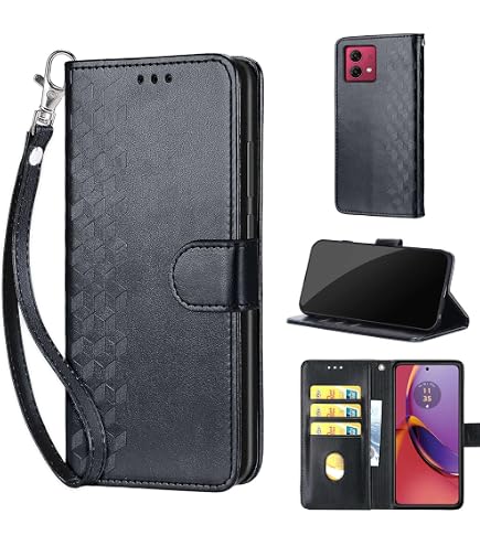 GOKEN Cover per Motorola Moto G84 5G, Custodia Libro in Pelle Sintetica, Flip Magnetica, Portafoglio, Supporto Pieghevole Antiurto, Case -Verde Scuro