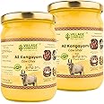 Village Company A2 Bilona Desi Cow Ghee | Bilona Method | Premium, Organic, Traditional | Grass Fed | Kangayam Desi Cow | Lab-Certified | Glass Jar 500ml (Pack of 2)
