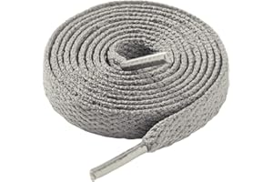 LARGERED Cordones planos de 8mm de ancho para zapatillas deportivas, zapatos de correr, cuerda de zapatos de entrenamiento premium, cordones de repuesto para hombres y mujeres(75cm-180cm)