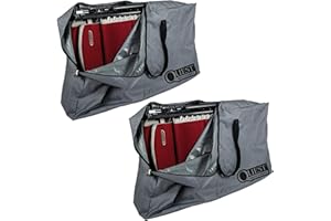 PLUMBEZ Quest Furniture Carry Bag – Heavy-Duty 120 × 70 × 22 cm Chair Carry & Storage Bag for Camping Furniture – Showerproof, Double-Zip, Universal Fit (Pack of 2)