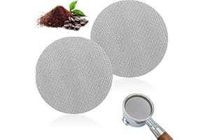 SHSHbuy Pantalla de Disco Espresso de 58mm,2PCS Tamiz de Café Espresso Reutilizable Acero Inoxidable Cesta de Filtro Portafiltro para Cafeteras,Espresso,Hogar