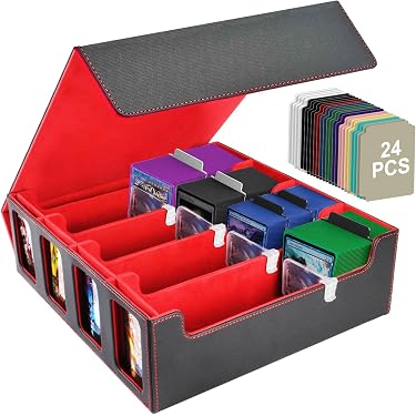 Boite Carte Magic Gomyrod Boîte Rangement Cartes MTG/YuGiOh - Capacité 3200+ Cartes - 4 Rangées