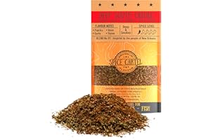 Épices créoles du Sud profond de Spice Cartel. Un mélange d'assaisonnement polyvalent pour poulet, riz et plus encore. Sachet refermable de 100 g. Assaisonne plus de 3 kg de protéines. Mélange artisan
