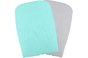 DOMIVA Set de 2 Housses de Matelas à Langer Aqua/Perle Vert 2 Unités