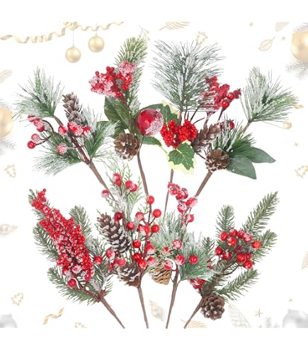 2 Branches De Sapin Artificiel Avec Pommes De Pin - Décoration Noël 74 Cm | Réaliste Et Réutilisable | Léger Et Pliable | Pour Guirlandes, Vases, Centre De Table
