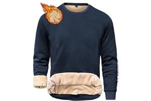 HFDWYJ Pullover Herren ohne Kapuze Sweatshirt Herren Fleecepullover Winterpullover Fleece Pullover Herren Winter Warm Arbeitspullover