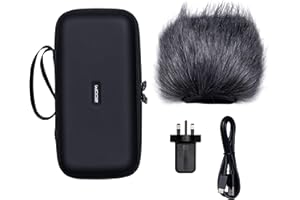 ZOOM APH-5s Accessory pack for H5studio Handy Recorder – windscreen, carrying case & USB-C power supply for mobile audio recording, UK-Version
