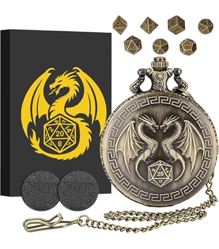 PH PandaHall DND dobbelstenen set, 7 stuks mini-metalen