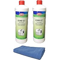 Becker Chemie Almo-Ex Steinreiniger Algenentferner Moosvernichter Grünbelagentferner (2X 1 Liter Almo-Ex)