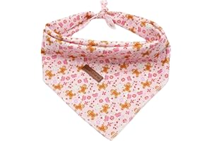 Elegant little tail Hundebandana, Weihnachts-Hundeschal Urlaub Lätzchen Schal Waschbar Quadratisch Hund Schal Einstellbar Hund Kerchief für kleine mittlere große Hunde