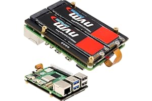 Geekworm X1005 Dual NVMe SSD Shield Bottom for Raspberry Pi 5, Supports Hailo-8 AI Accelerator