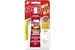 Shoe Goo II (2) Adhesivo para reparación de zapatos, transparente, permanente, resistente al agua y tarjeta aplicadora, 59,1 ml