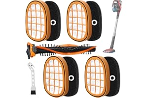 SQLJYU Staubsauger Filter für Philips Set, Enthalten Speedpro Max Bürste für Philips, HEPA + ABS Speedpro Max Filter für Philips, Kompatibel mit Philips FC6812/6814/6822/6823/6827/6908