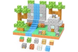 JAUNIQ Magnetic Blocks 100 PCS Magnetic Tiles Building Toys Toddler Toys STEM Sensory Construction Toys for 3 4 5 6 7 8 Year Old Boys & Girls, Creative Kids Games Kids Toys