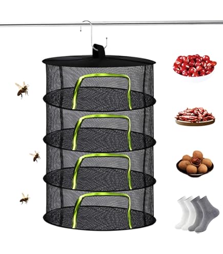 Desy & Feeci Filet De Séchage D'herbes, 2 Couches 60cm De Diamètrede