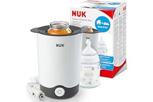 Nuk 10256404 - Calentador de biberones que calienta rápida y cuidadosamente en tan solo 90 segundos, para usar en casa o de v