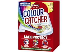 Colour Catcher Max Protect Laundry Sheets, Helps Prevent Colour Run and Protects Brightness - 60 Sheets