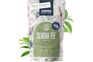 Zielona Herbata Sencha Monte Nativo (200g) - Sypka Najwyższej Jakości - Herbaciany Prezent - Herbata Ziołowa