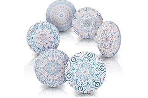 Amazy Sottobicchieri in ceramica, set da 6 pezzi, rotondi, con superficie in ceramica e fondo in sughero per vetro, tazza e tazze, antiscivolo, resistenti al calore ed eleganti