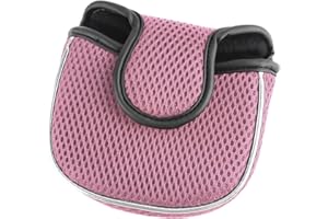 Andux Cubiertas para Palos de Golf Fundas de Malla para Putter de Golf, Cuadrada MT/TG14 Rosa