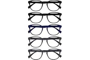 OPULIZE Pop Gafas de Lectura Pack de 5 Redondas Violeta