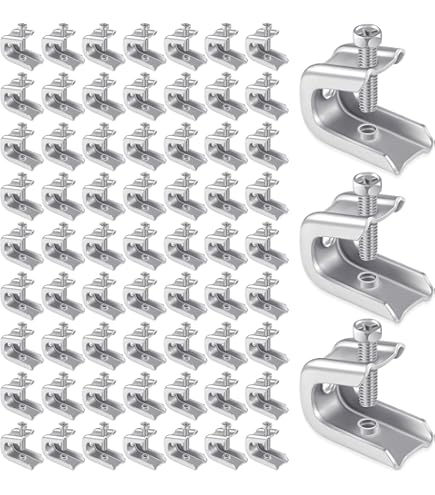 Wavenet – 1.5" Bridle Ring Loop, Size Machine Screw 1/4" Thread For Cat6 Cat5e Optic Network Data Cable Management, Steel - 100 Pack