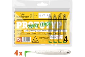 ‎LIEBLINGSKÖDER Lieblingsköder 4 Gummifische zum Zanderangeln mit Gummifisch 12,5 cm