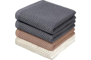 ‎BW&HM BW&HM Geschirrtücher Baumwolle Geschirrhandtücher Küchentücher Küchenhandtücher Spültücher (Grau+Beige+Braun, 33x74 CM)