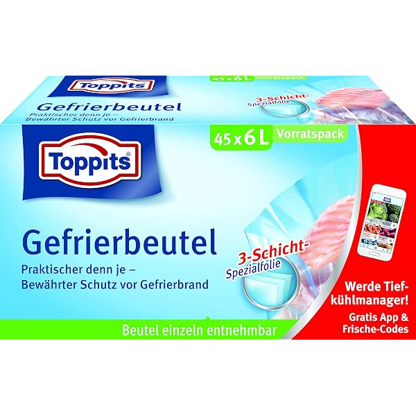 CUKI Gelopischer Küsse Freezer Verpackung – 30 Beutel, Größe 29x42 Cm, Für Gefriergut & Vorratshaltung