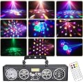 XJG01 Lumière disco LED RVB pour DJ, contrôlée par la musique, projecteur à effet DMX pour bar, KTV, réunion de famille, mariage, anniversaire, Halloween