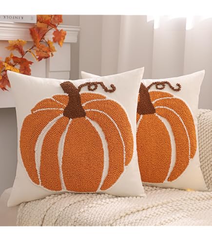 Housse De Coussin Halloween Fantôme - Velours Doux 40x40 Cm, Décoration Automne, Pour Canapé Ou Chambre, Couleur Beige