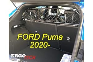 ERGOTECH Rejilla Separador protección para Ford Puma RDA65-XXS8, para Perros y Maletas. Segura, Confortable para tu Perro, Garantizada!