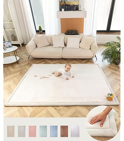 Stijlvolle speelmat voor baby, 2cm Dikke Antislip Babymat