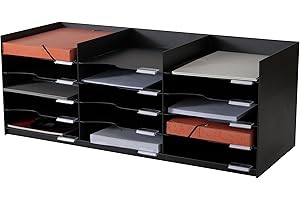 PAPERFLOW 13809 Module Classement Su Perposable Armoire 15 Cases 240x320x757mm Bleu