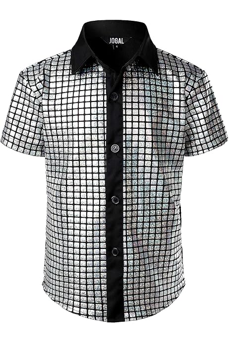 Weste Kinder Pailletten Jungen Ärmellos Anzugjacke Glänzend Party Disco Glitzer Oberteil