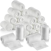 Rotoli Medicazione LotFancy 24pz Rotoli Di Garza Sterile 24 Pezzi - Bendaggio Pronto Soccorso 4 X 4,1 Iarde, Latex-free, Per Medicazioni Pasta Abrasiva Gelson - Foto 6
